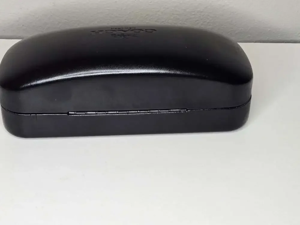 Coach New York Black Hard Shell Clamshell Eyeglasses or Sunglasses Case